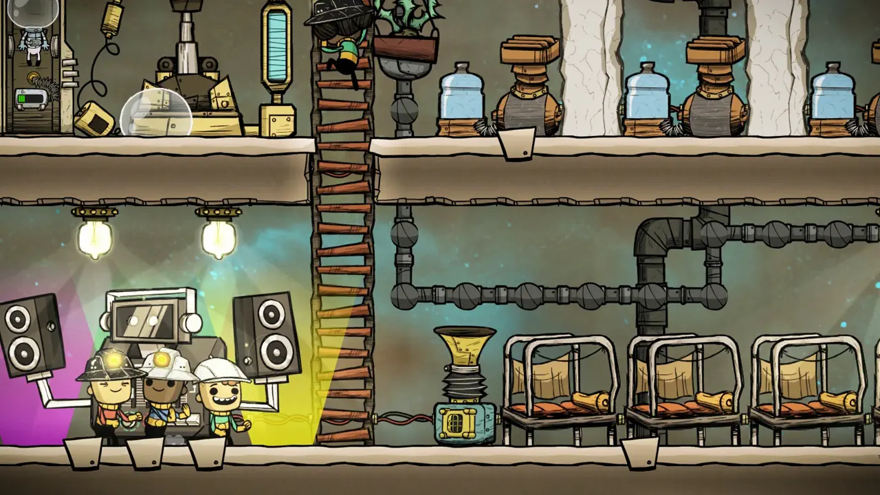 Oxygen Not Included late base screenshot